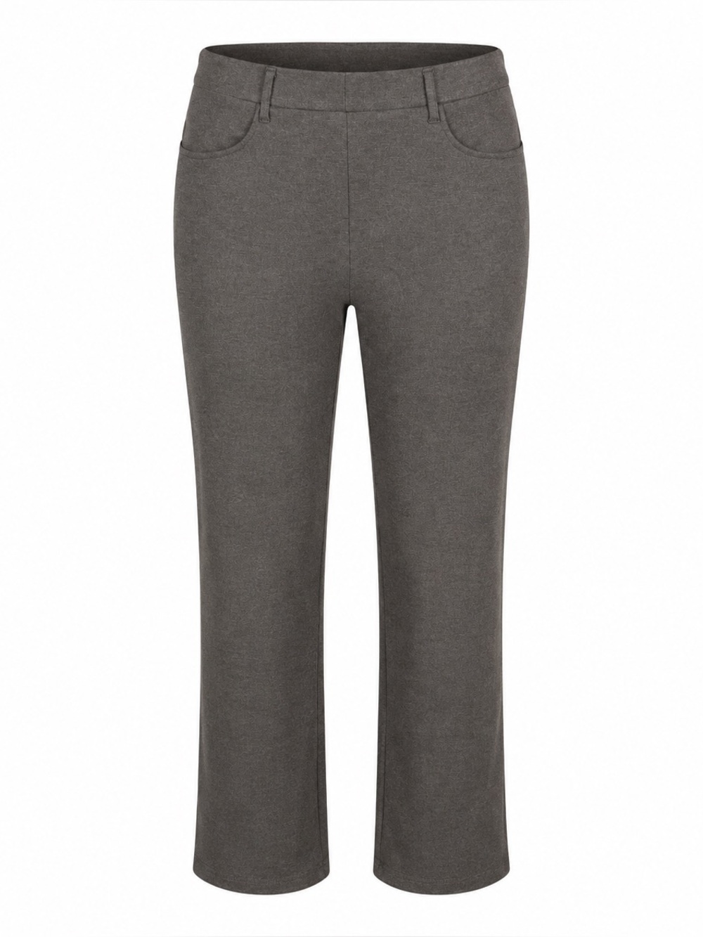 Quince Stretch Ponte Straight Leg 4-Pocket Pant Charcoal Gray Medium Tall Office